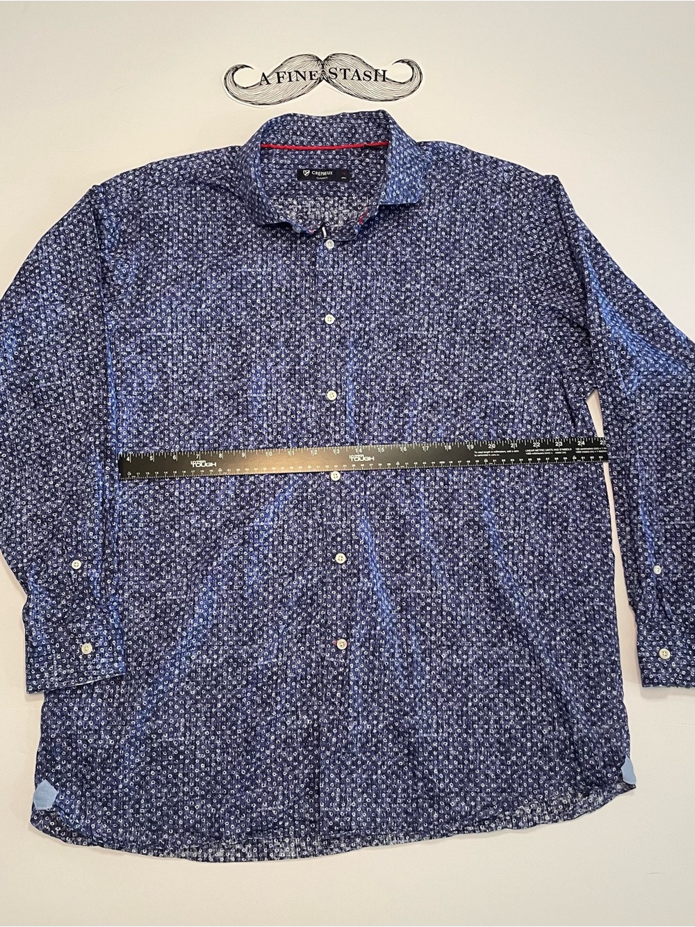 Daniel Cremieux Navy Geometric Print Button-Down Shirt XL